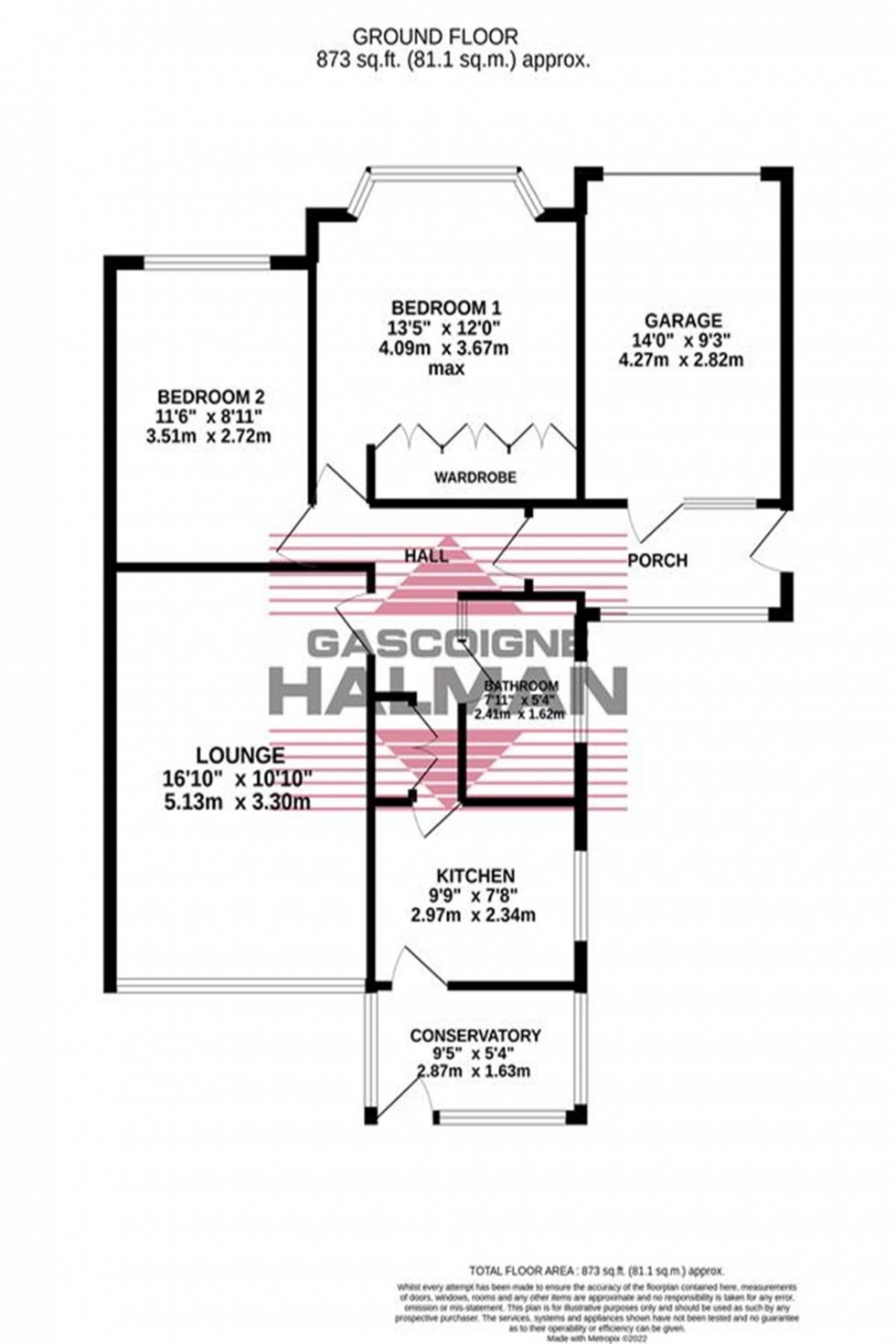 Floorplan for Hawthorn Lane, Sale, M33