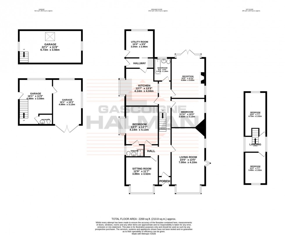 Floorplan for Marsland Road, Sale, M33