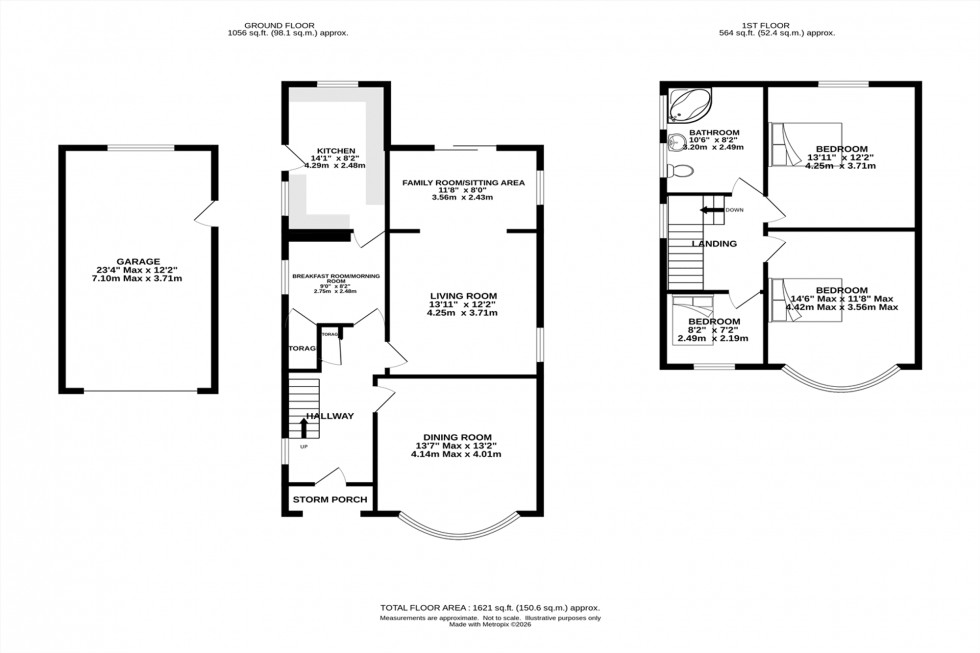 Floorplan for South Meade, Timperley, WA15