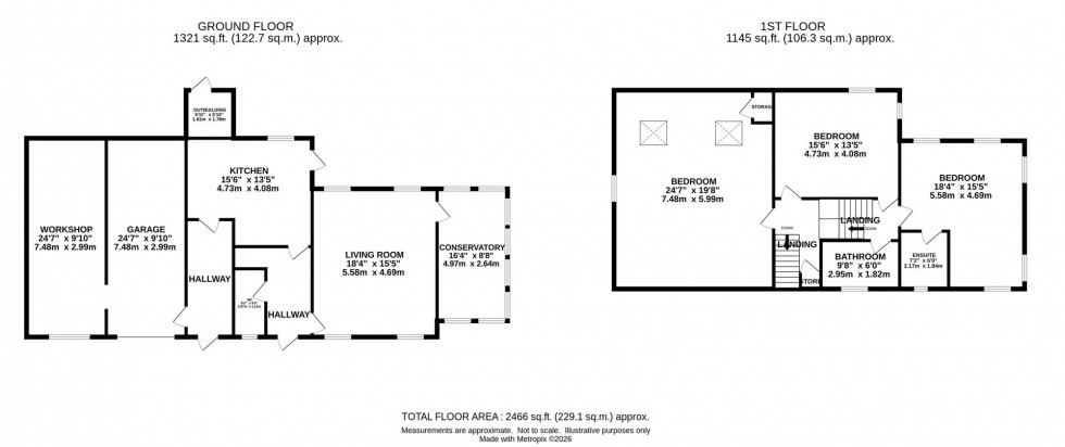 Floorplan for Rowarth, High Peak, SK22
