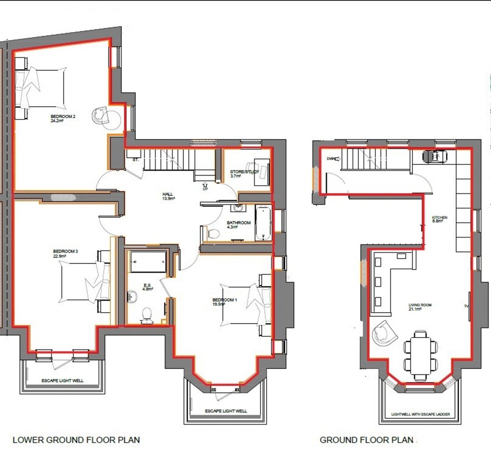 Floorplan for Highfield Avenue, Sale, M33