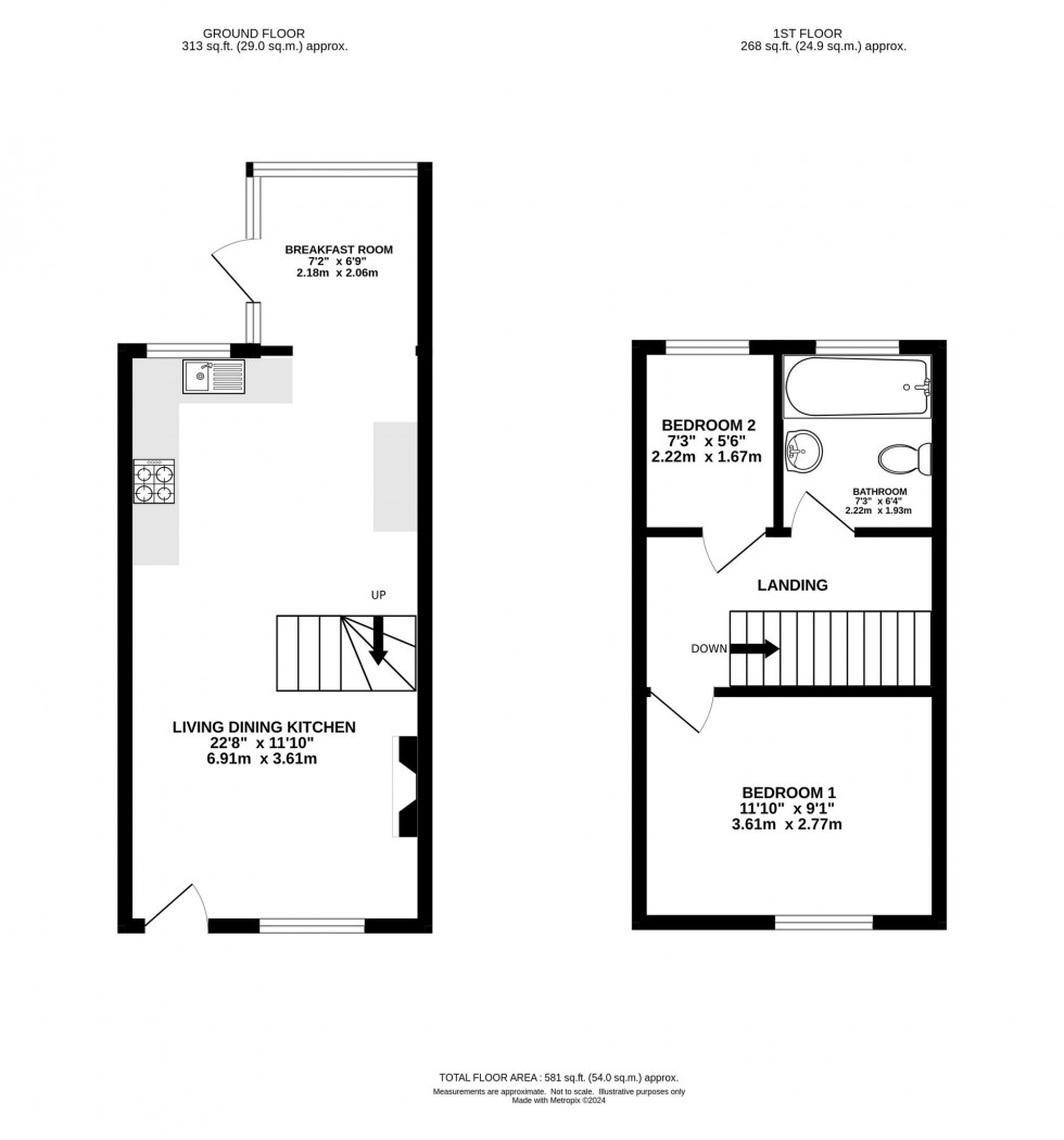 Floorplan for Town Lane, Mobberley, WA16