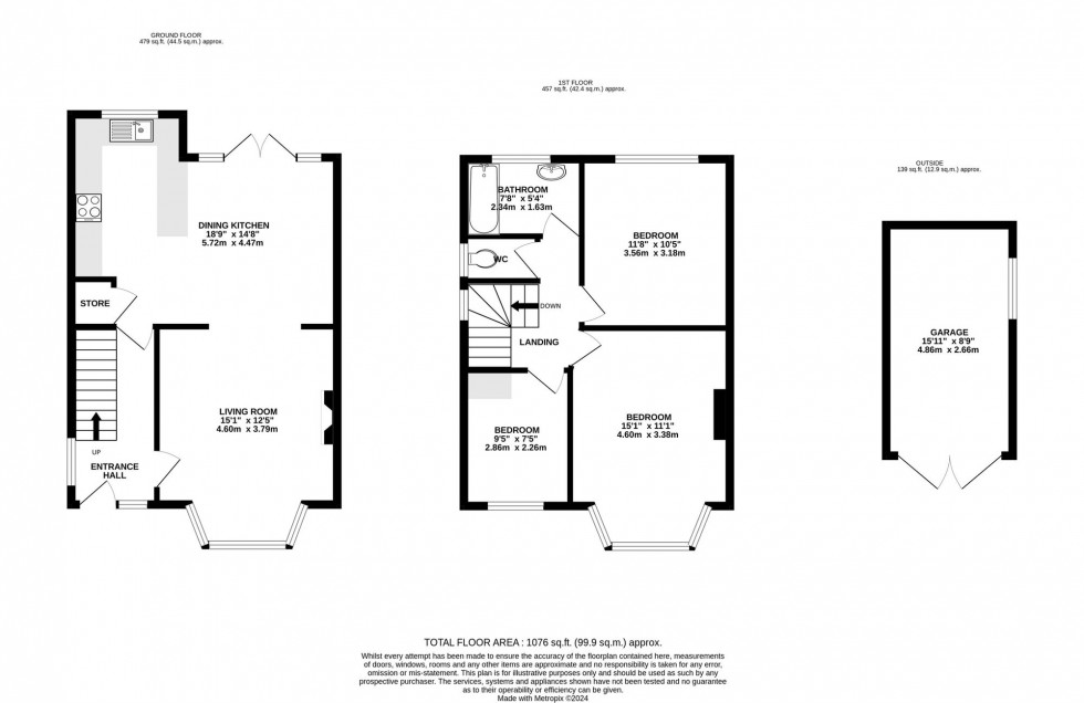 Floorplan for Deanway, Wilmslow, SK9