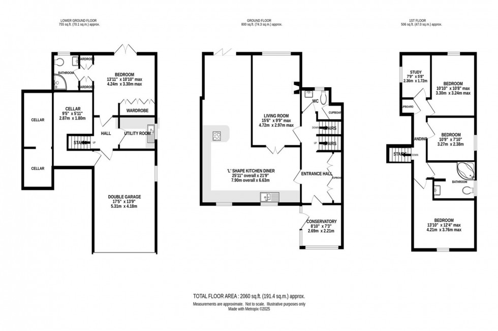 Floorplan for Brooklands Drive, Goostrey, CW4
