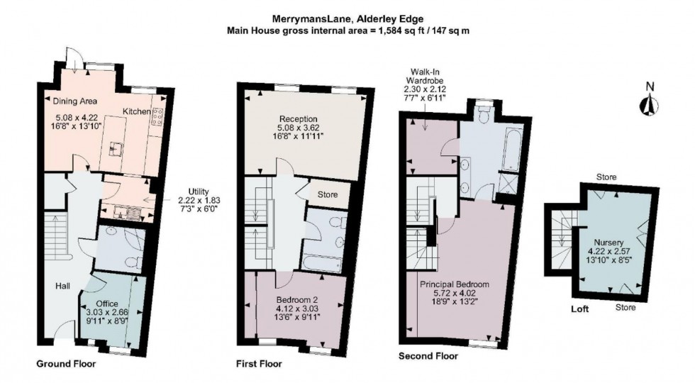 Floorplan for Merrymans Lane, Alderley Edge, SK9