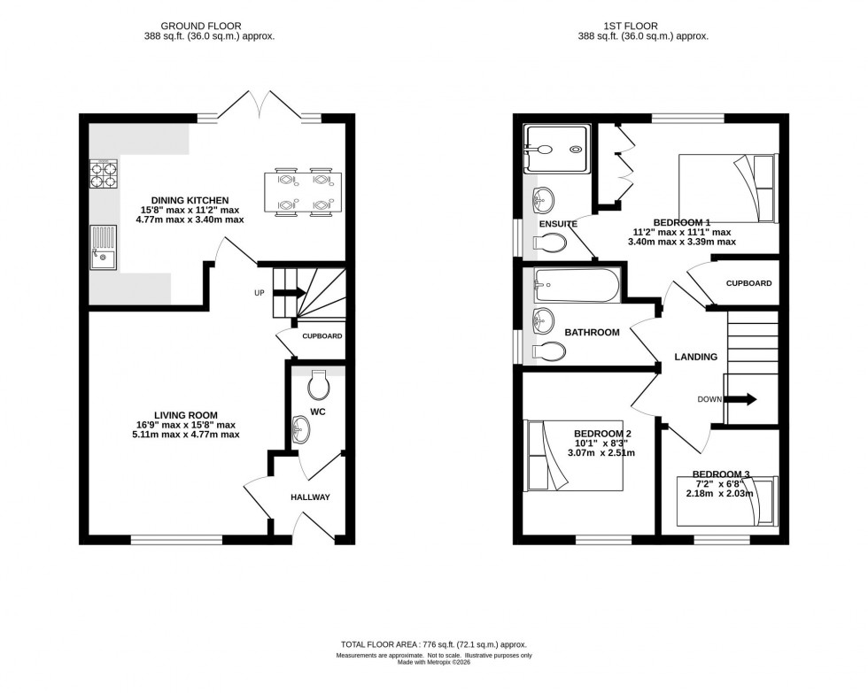 Floorplan for Wildgoose Avenue, Knutsford, WA16