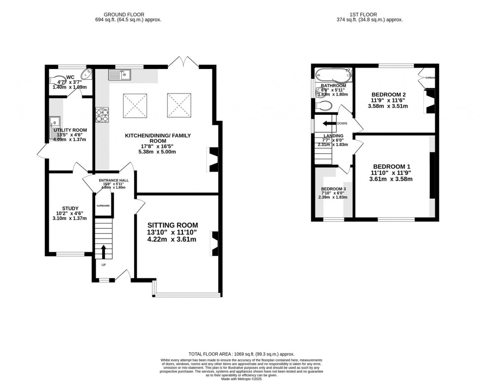 Floorplan for Barlow Road, Wilmslow, SK9