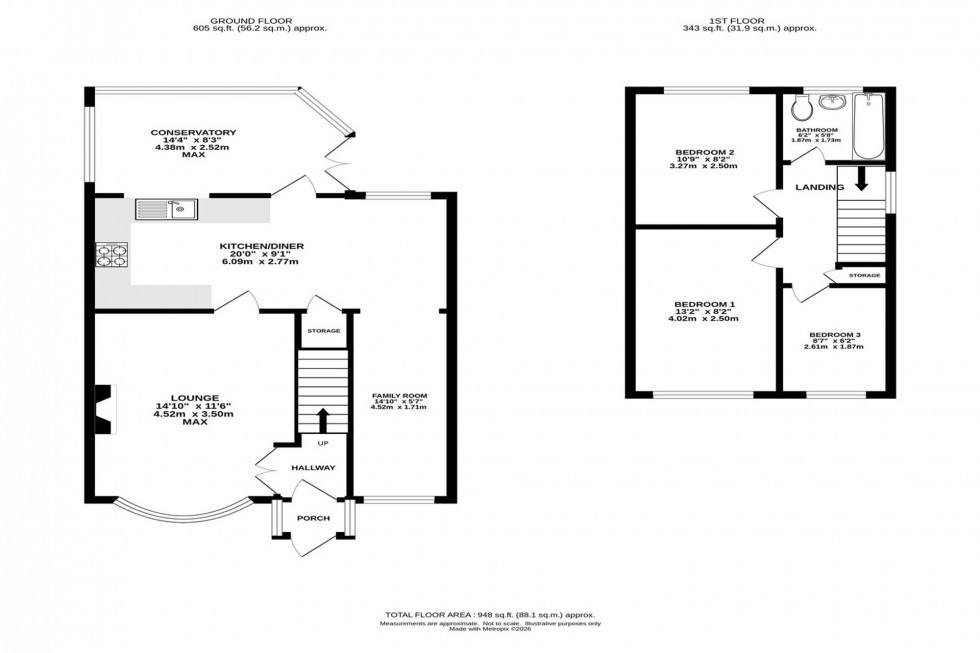 Floorplan for Boddens Hill Road, Stockport, SK4