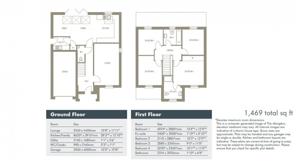 Floorplan for Waters Edge, Preston On The Hill, WA4