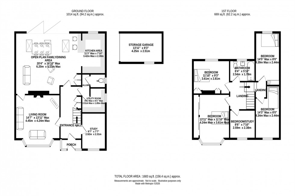 Floorplan for Green Drive, Timperley, WA15