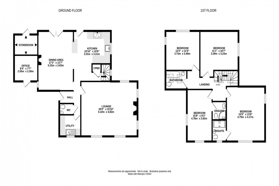 Floorplan for Combs, High Peak, SK23