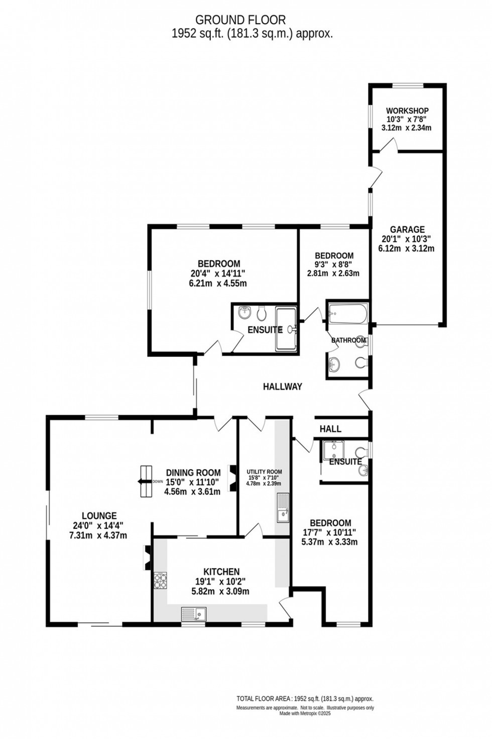 Floorplan for Horderns Lane, Chapel-En-Le-Frith, SK23
