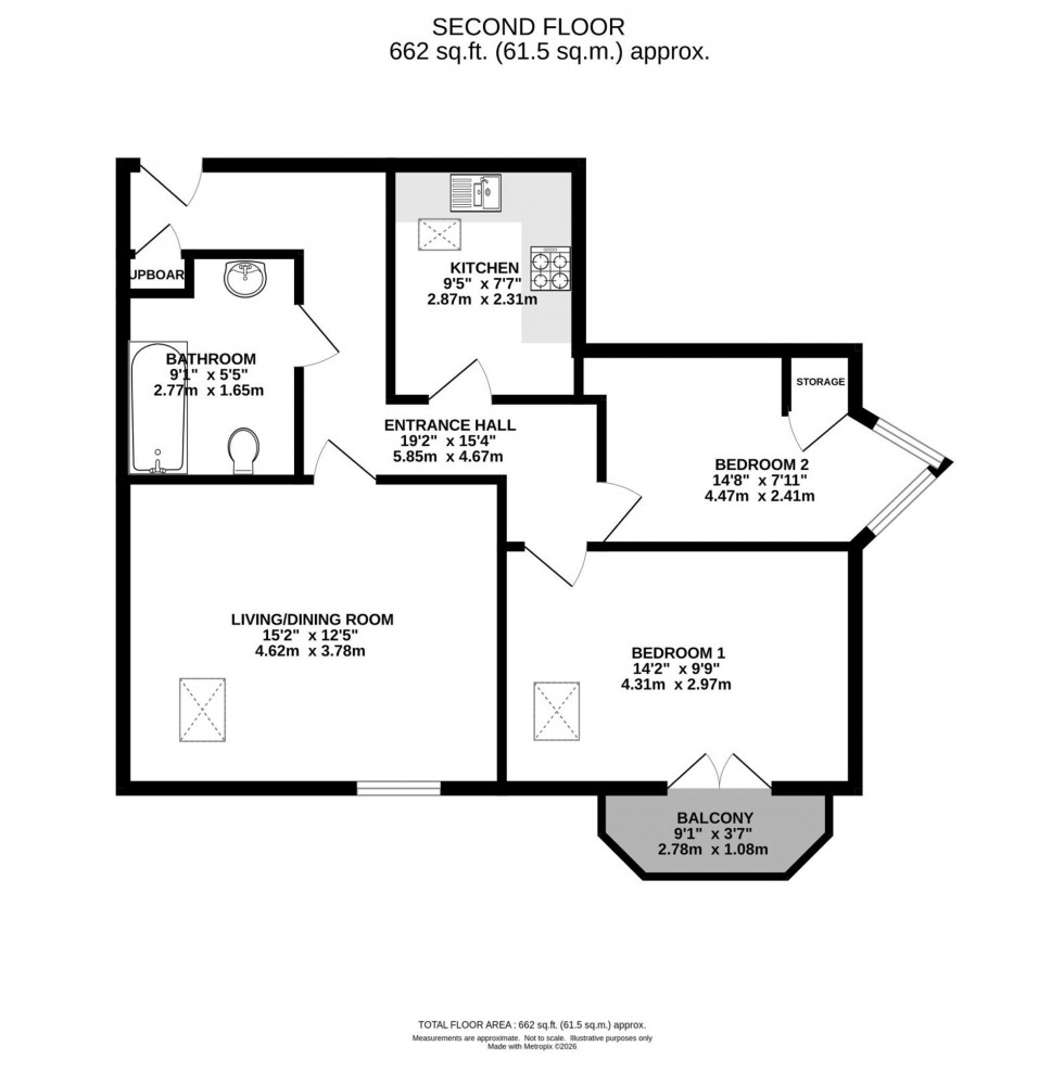 Floorplan for Clyde Road, Manchester, M20