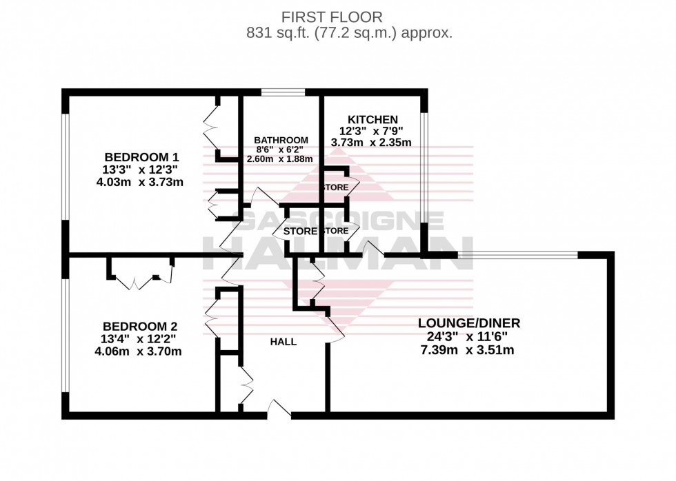 Floorplan for Milton Court, Bramhall, SK7