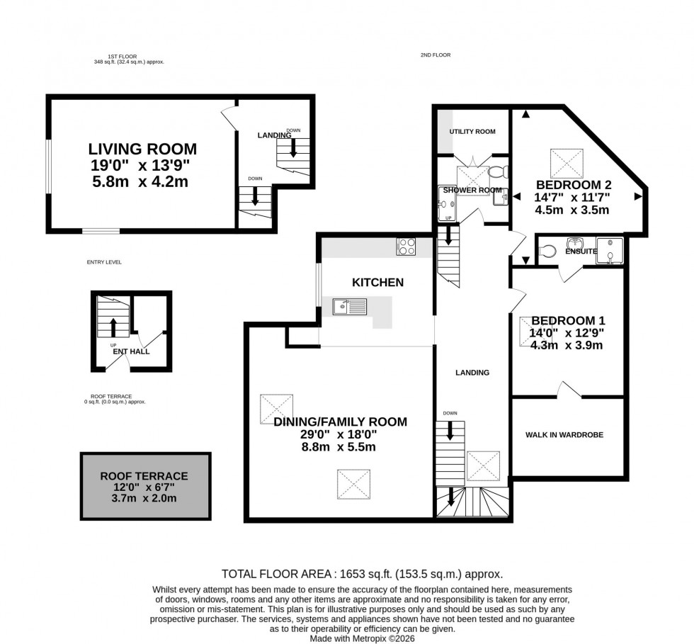 Floorplan for East Downs Road, Bowdon, WA14