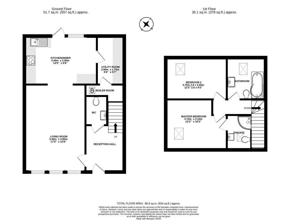 Floorplan for 14 Sandy Brow Close, Cotebrook, CW6