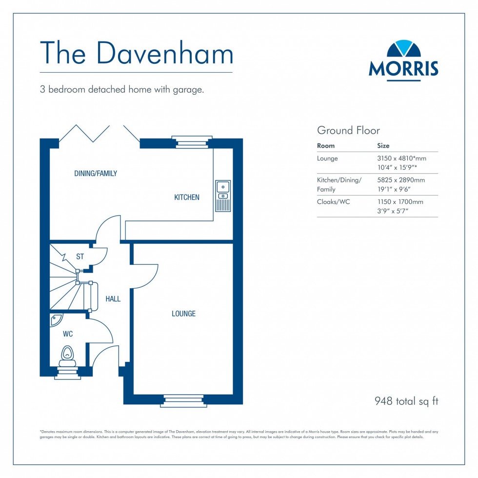 Floorplan for The Meadows, Macclesfield, SK11