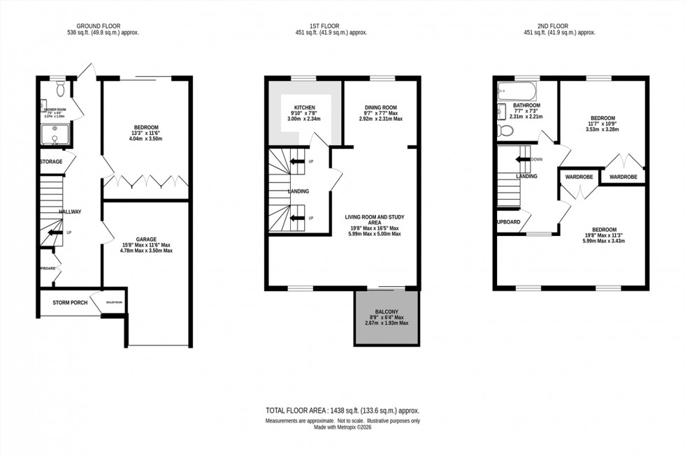 Floorplan for Dunham Rise, Altrincham, WA14