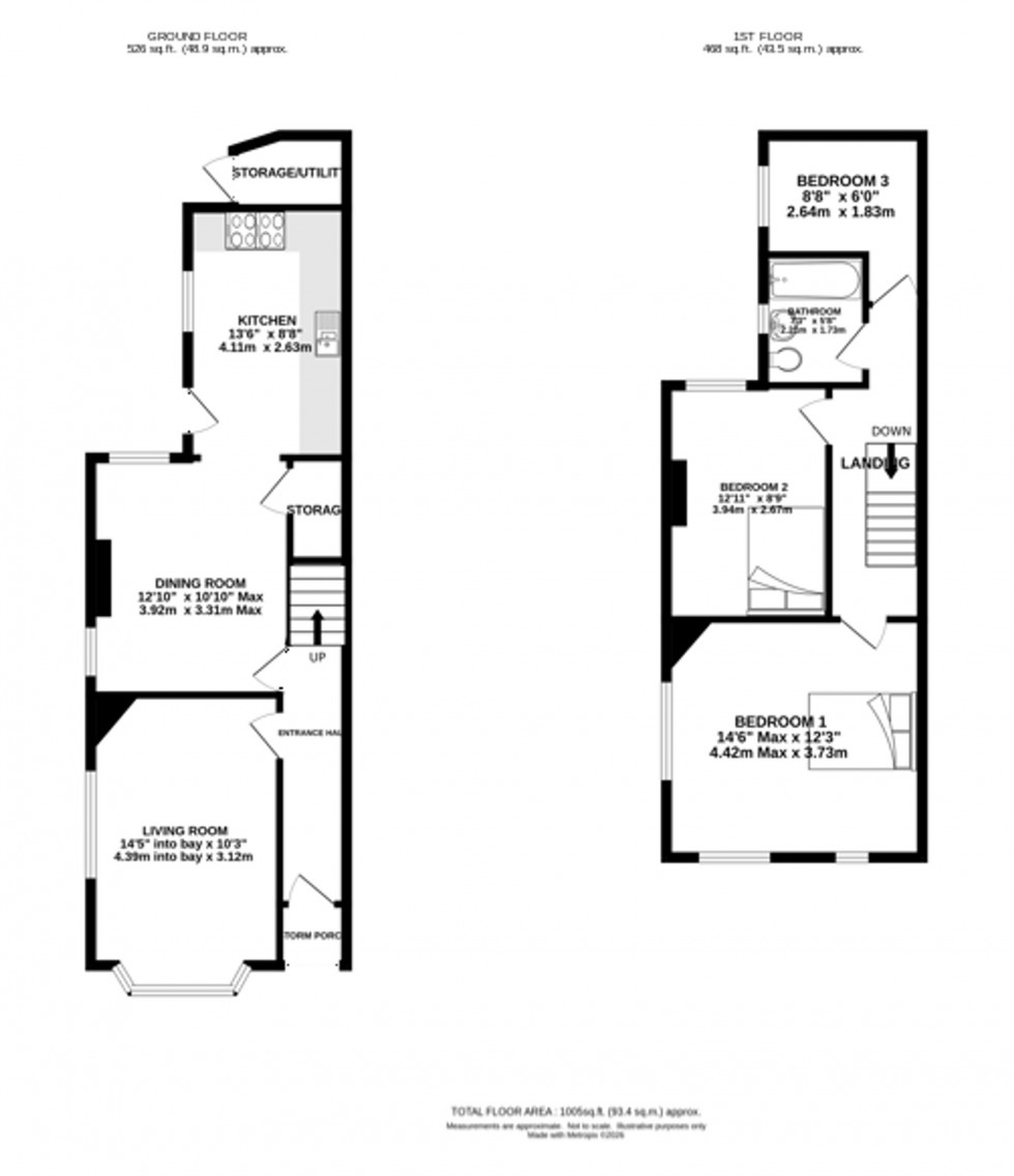 Floorplan for Brook Lane, Timperley, WA15