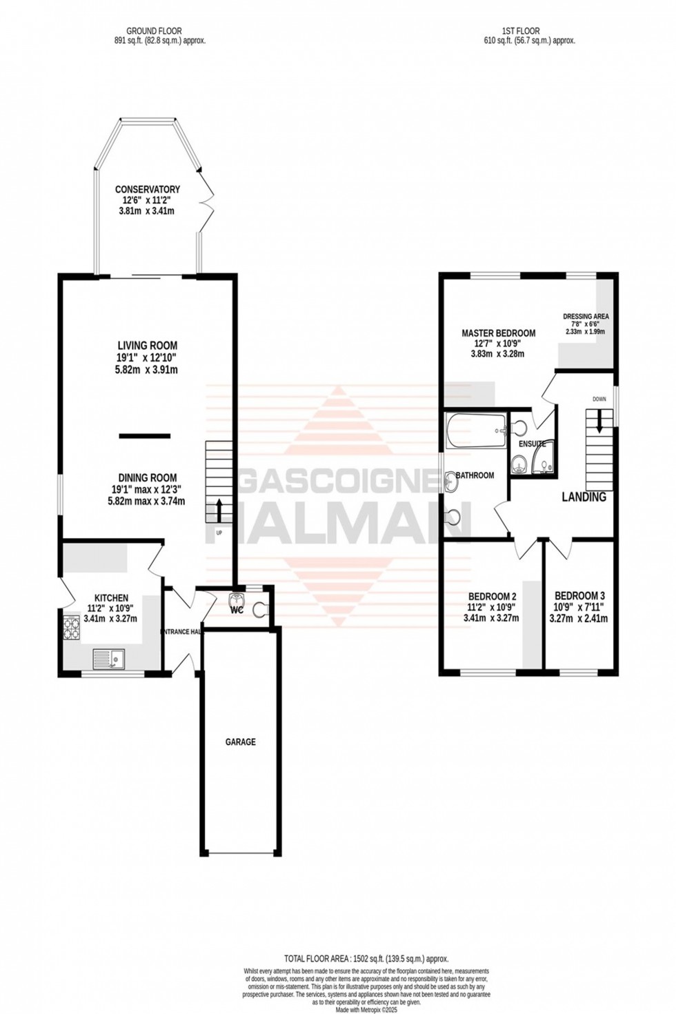 Floorplan for Woodlands Drive, Sale, M33