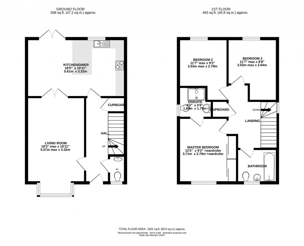 Floorplan for Dee Avenue, Holmes Chapel, CW4