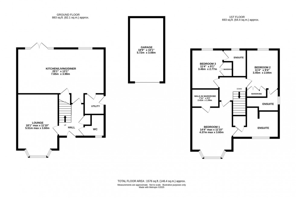 Floorplan for Lurtin Way, Daresbury, WA4