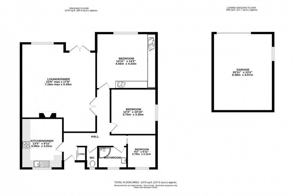 Floorplan for Stubbins Lane, Chinley, SK23