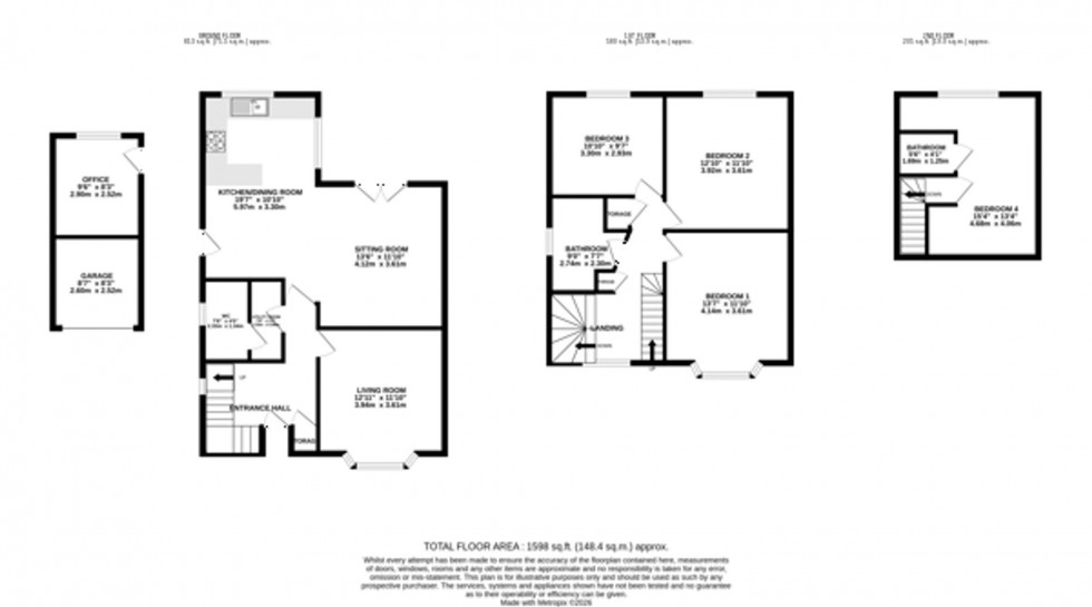 Floorplan for Rectory Lane, Lymm, WA13