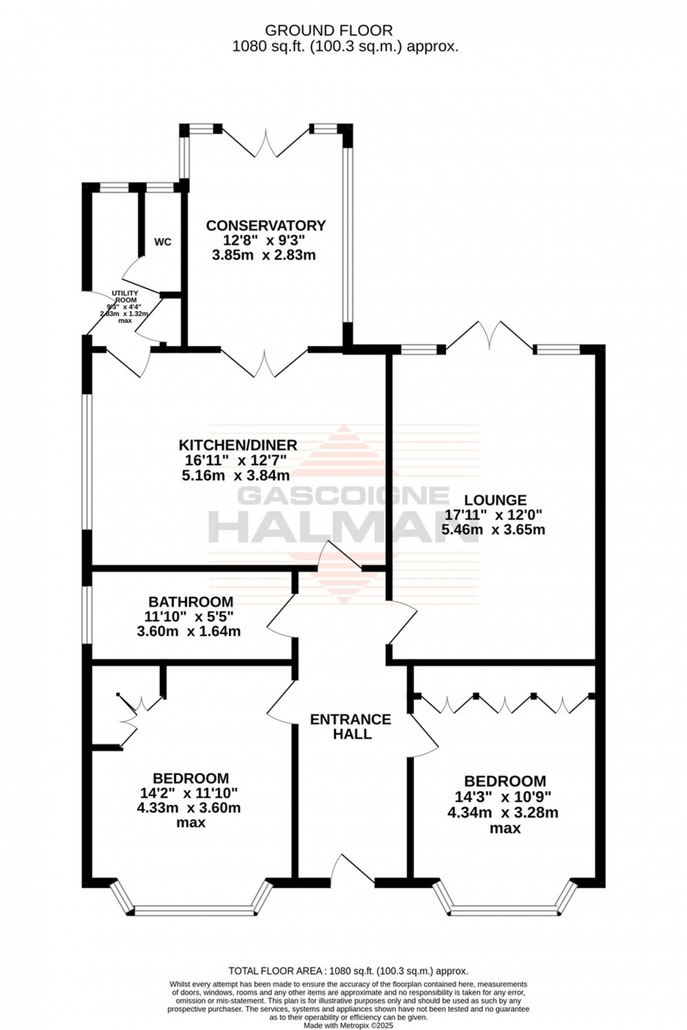 Floorplan for Dorrington Road, Sale, M33