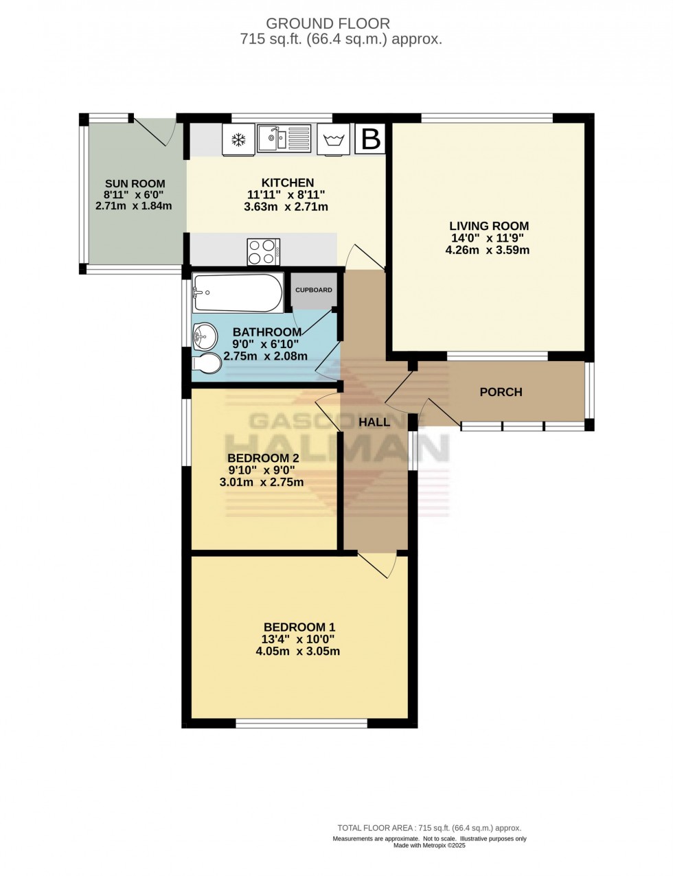 Floorplan for Kingsmoor Road, Glossop, SK13