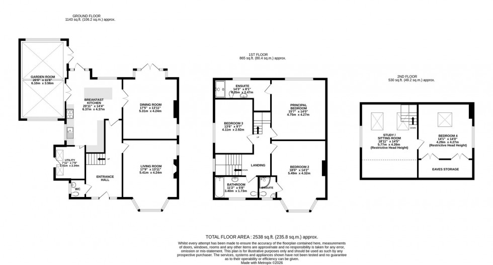 Floorplan for Altrincham Road, Wilmslow, SK9