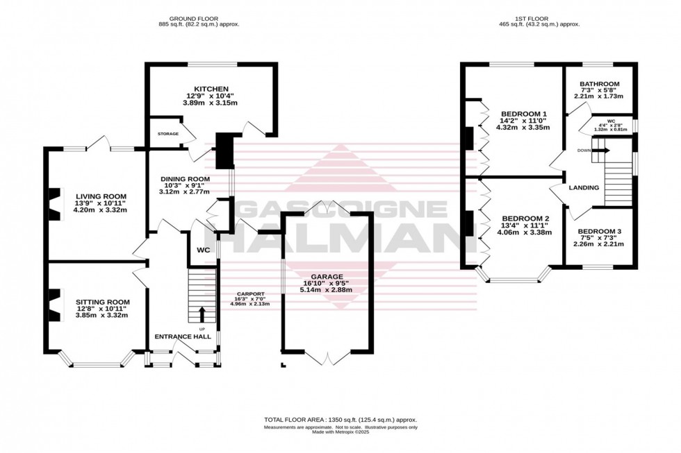 Floorplan for Upton Avenue, Cheadle Hulme, SK8