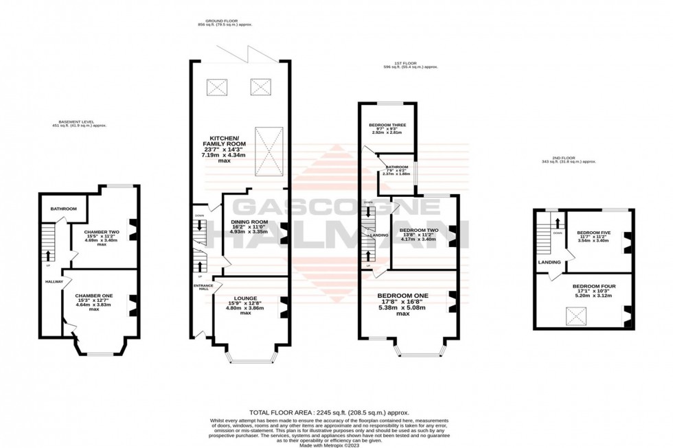 Floorplan for Barkers Lane, Sale, M33