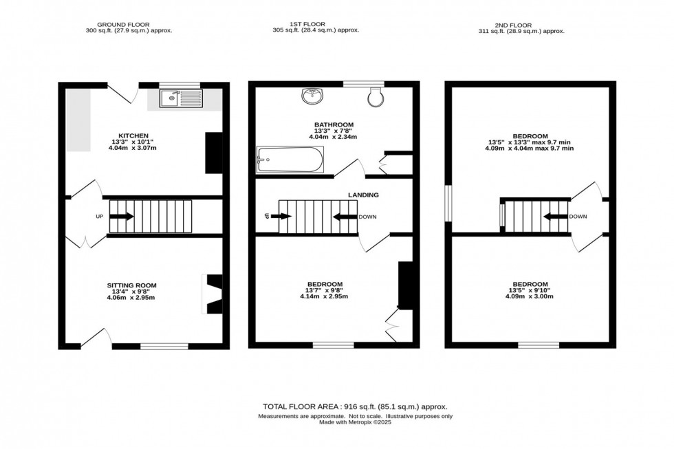 Floorplan for North Road, Buxton, SK17