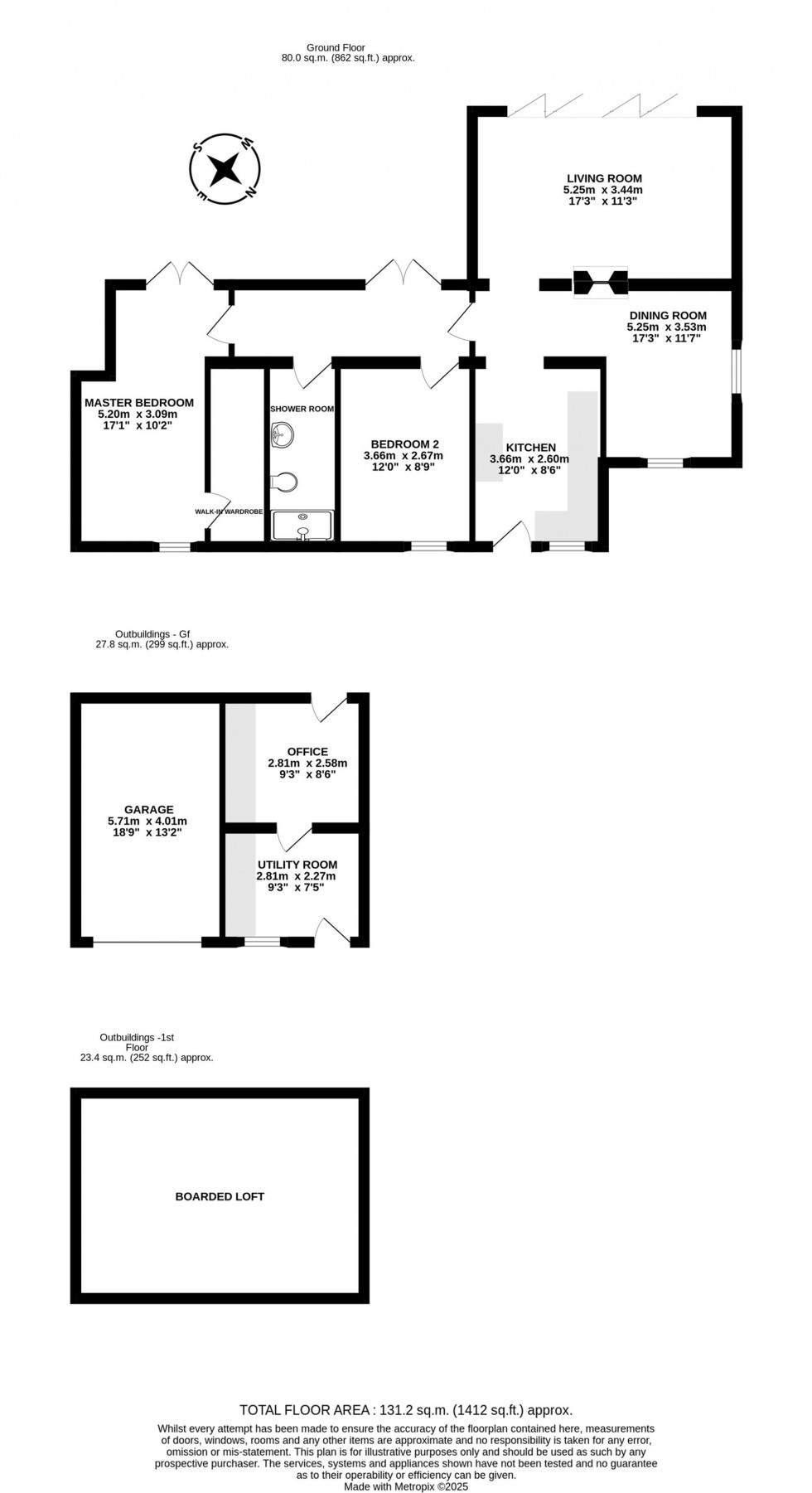 Floorplan for Kidnal, Malpas, SY14