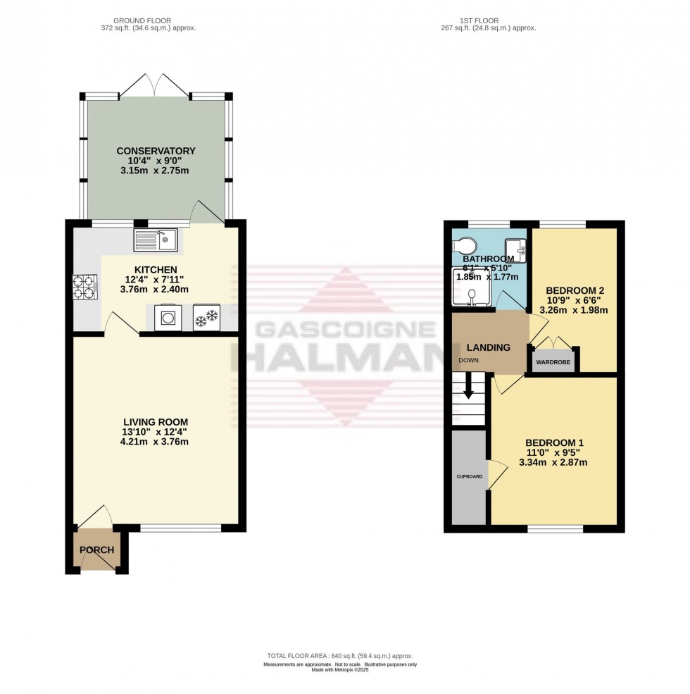 Floorplan for Surrey Street, Glossop, SK13