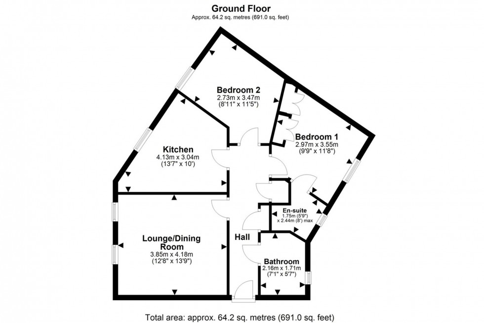 Floorplan for Bridgewater Close, Frodsham, WA6