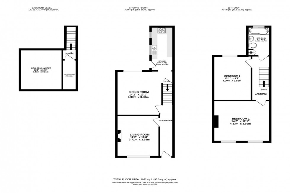 Floorplan for Norris Bank Terrace, Stockport, SK4