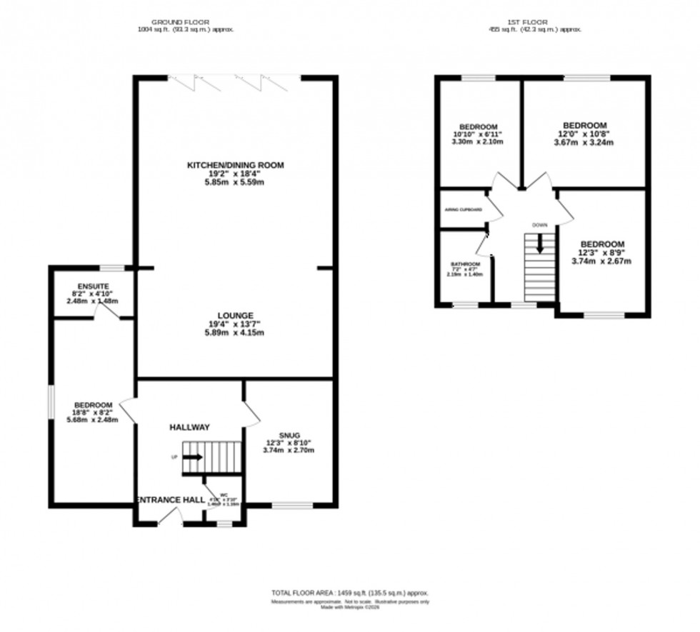 Floorplan for Chiltern Avenue, Macclesfield, SK11