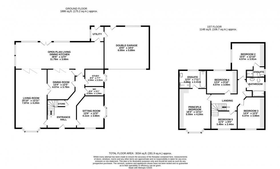 Floorplan for Avondale Rise, Wilmslow, SK9