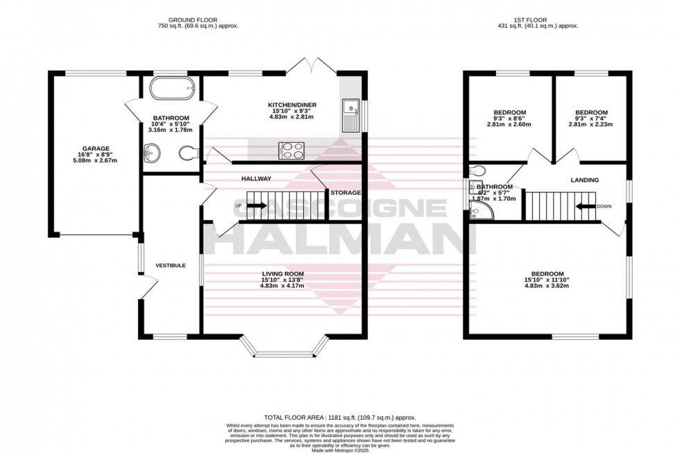 Floorplan for Silverdale Road, Gatley, SK8