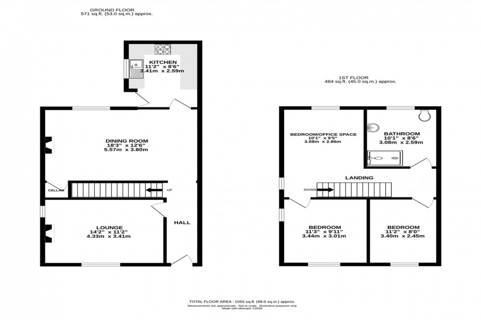 Floorplan for Dale Road, Buxton, SK17