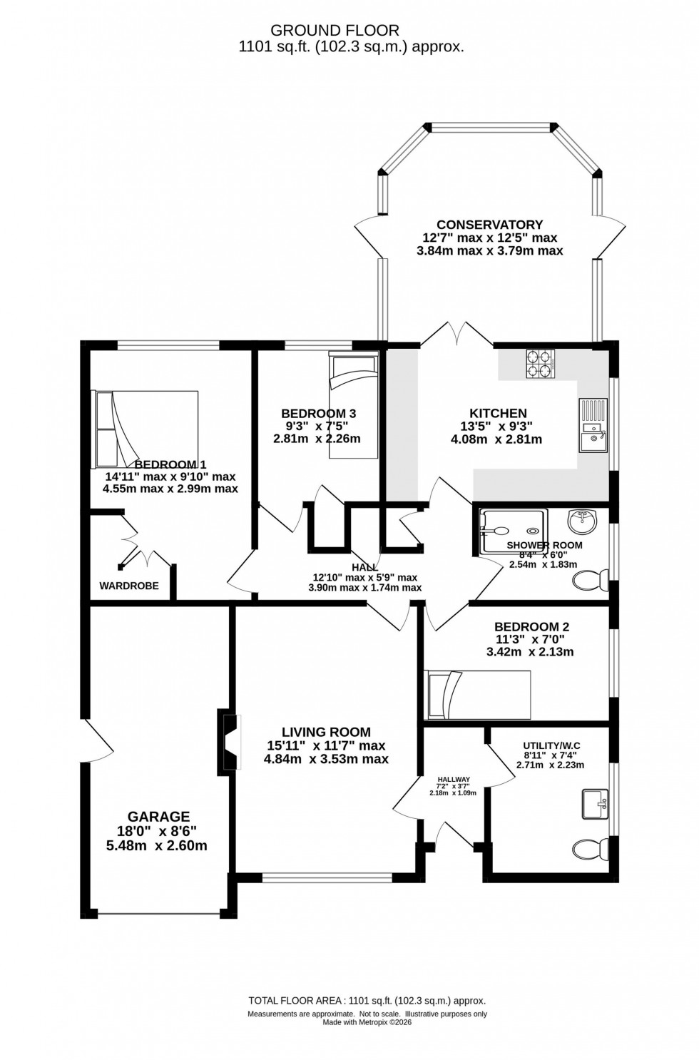Floorplan for Beechwood, Knutsford, WA16