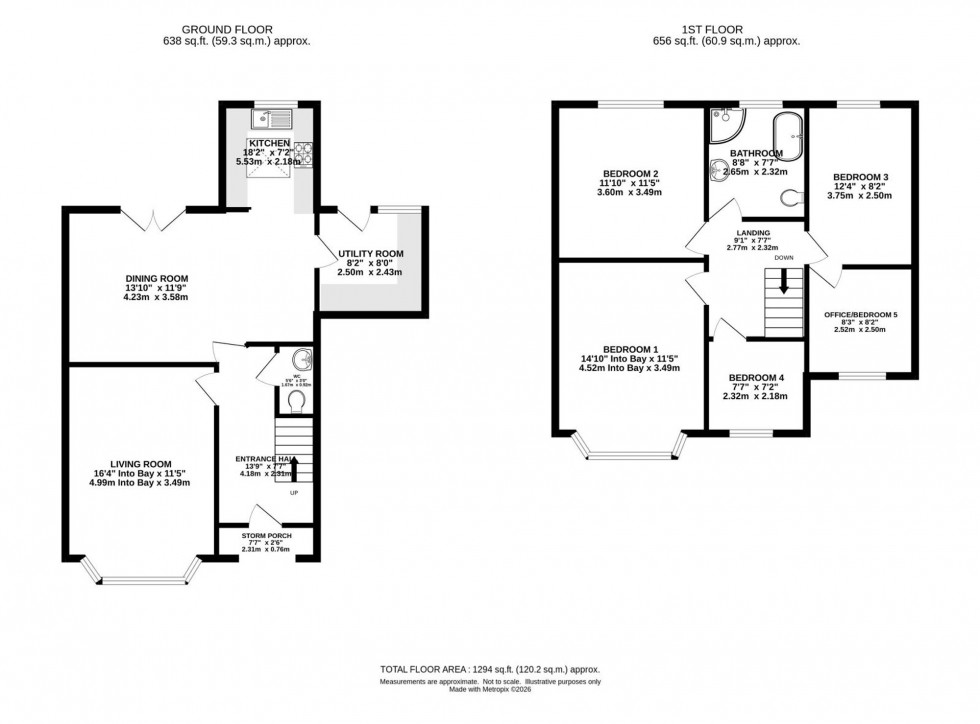Floorplan for St. Hildas Road, Northenden, M22