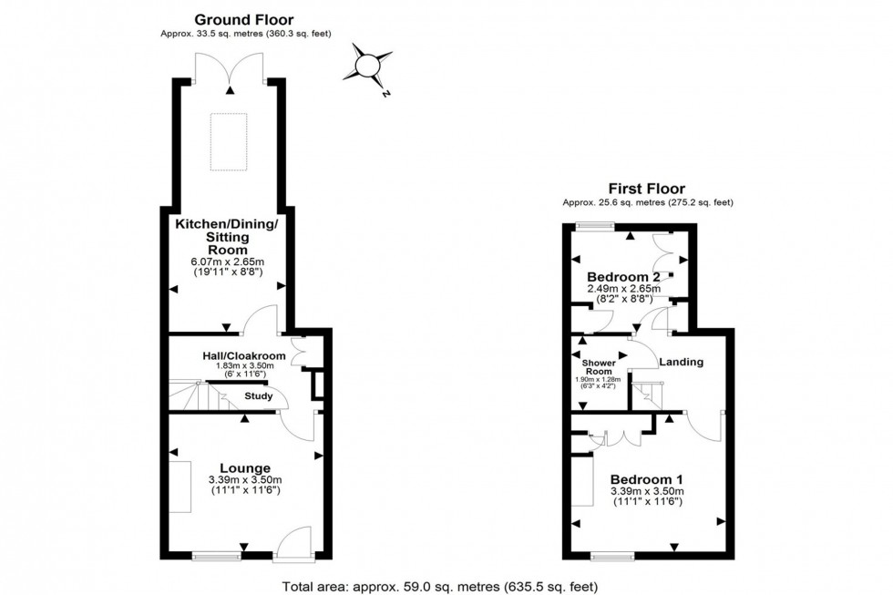 Floorplan for Bates Lane, Helsby, WA6