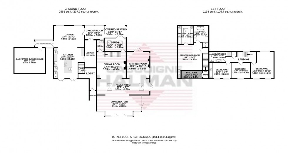 Floorplan for Marple Road, Chisworth, SK13