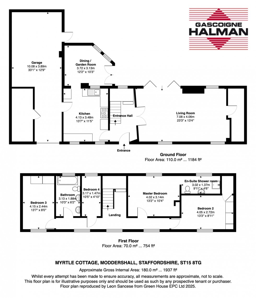 Floorplan for Moddershall, Stone, ST15