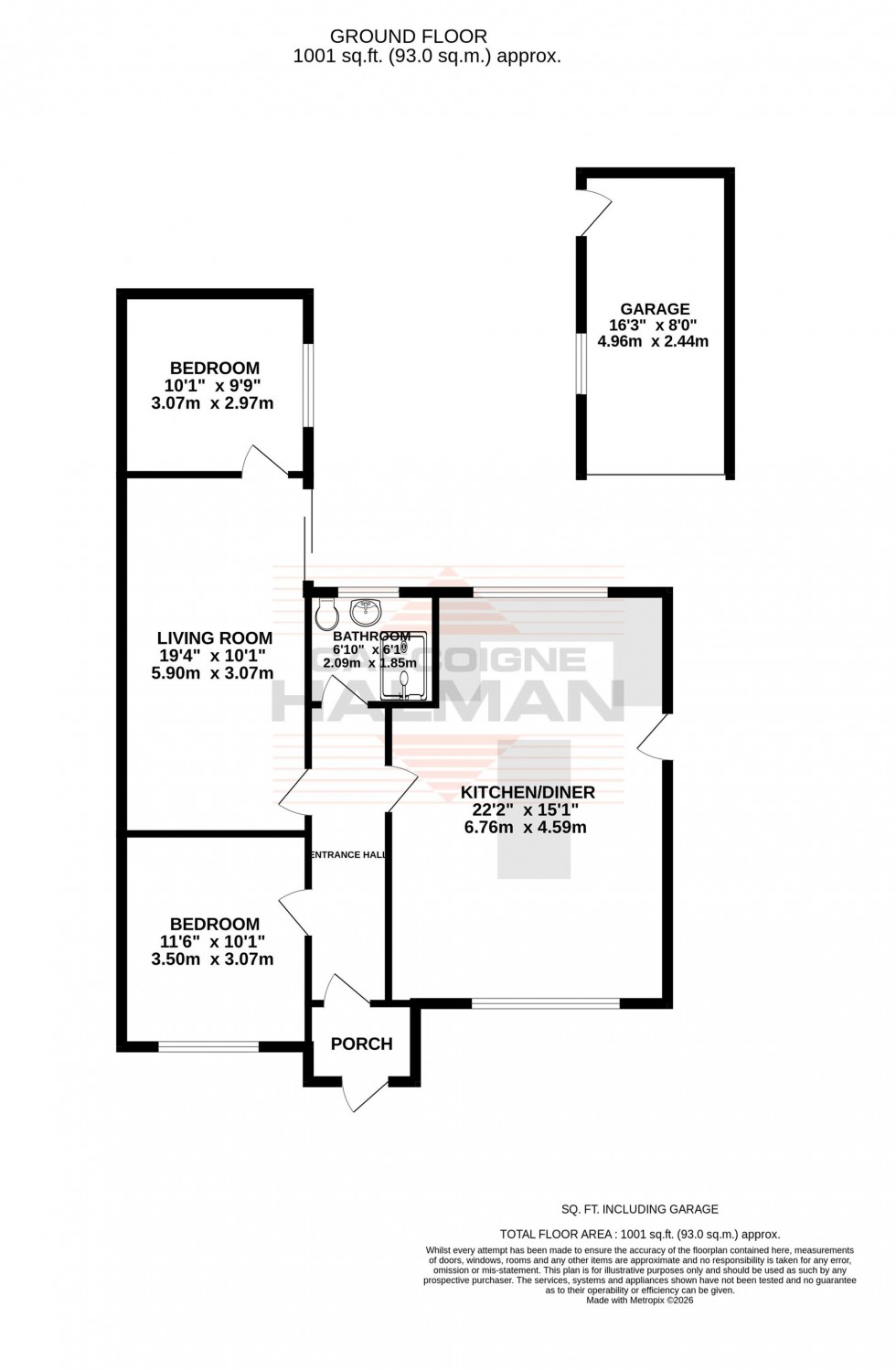 Floorplan for St. Martins Road, Sale, M33