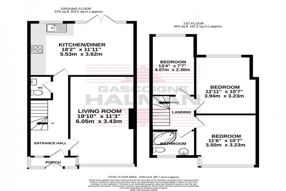 Floorplan for Saville Road, Gatley, SK8