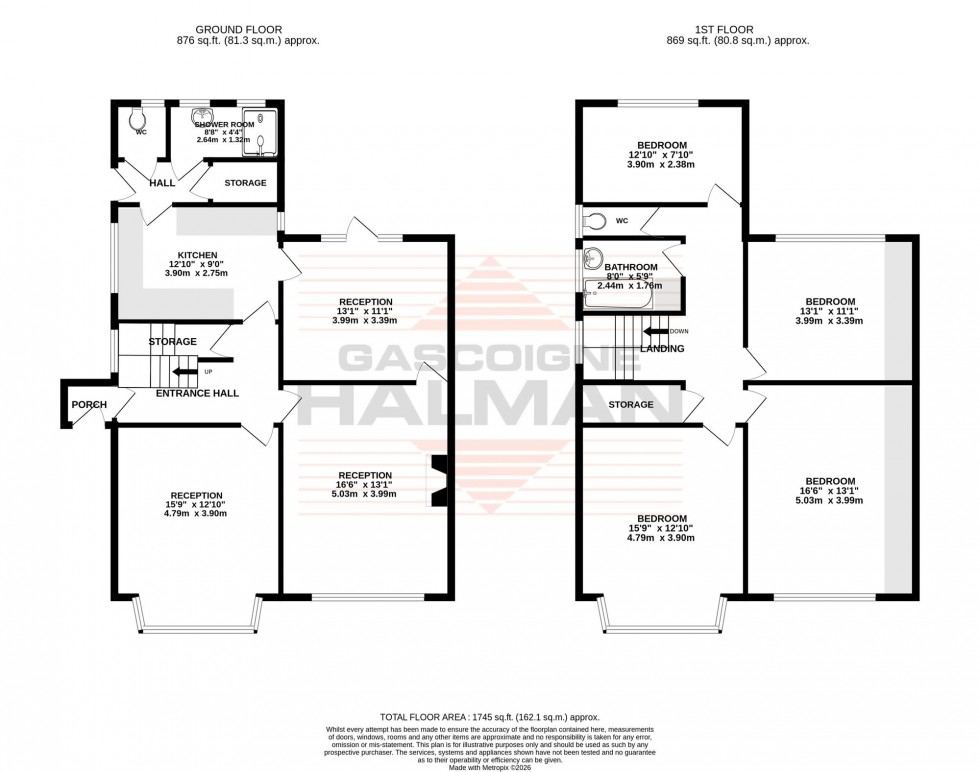 Floorplan for Broad Road, Sale, M33